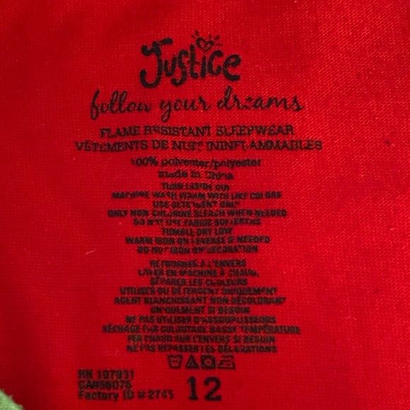 Justice 2 in 1 pjs - Picture 7 of 8